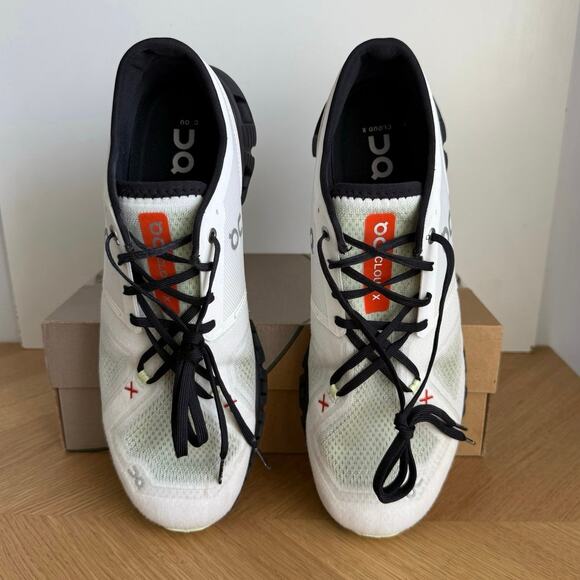 On Cloud X 3 Ivory Flame/White Men Running Sneakers- SZ 12 main image 16